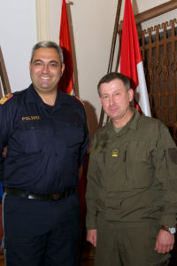 Major Haas und Oberstleutnant Schulyok